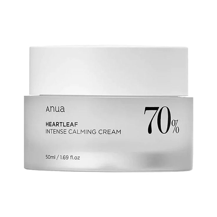 ANUA Heartleaf 70% Intense Calming Cream – Soothing Barrier Repair Moisturiser (50ml)