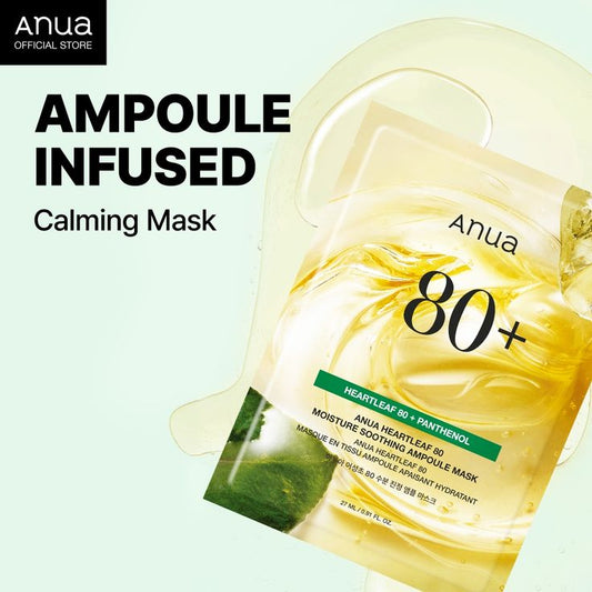 ANUA Heartleaf 80 Moisture Soothing Ampoule Mask – 27ml