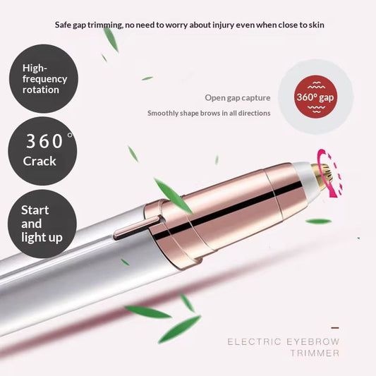 Painless LED Light Eyebrow Hair Removal Tool, Rechargeable Painless Facial Hair Remover, Waterproof Skin-Safe Painless Hair Removal Device