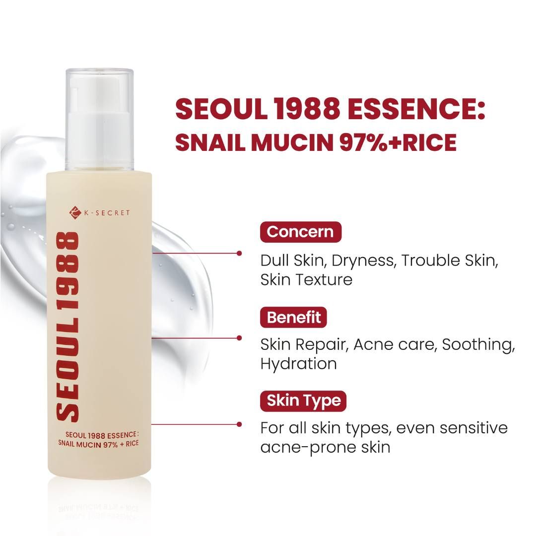 K-Secret Snail Mucin 97% + Rice Essence 100ml