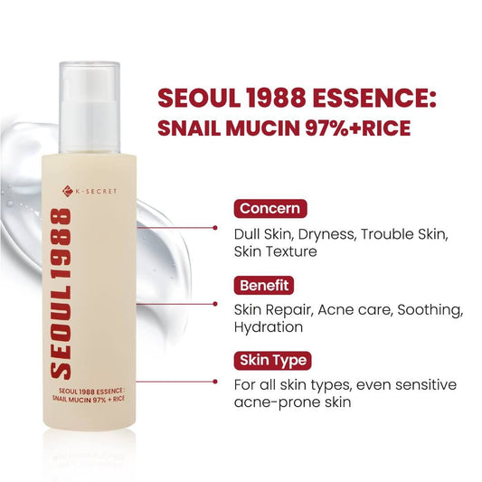 K-Secret Snail Mucin 97% + Rice Essence 100ml