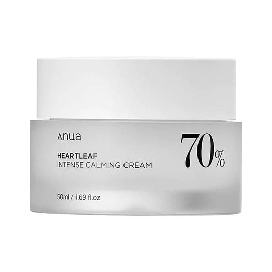 ANUA Heartleaf 70% Intense Calming Cream – Soothing Barrier Repair Moisturiser (50ml)