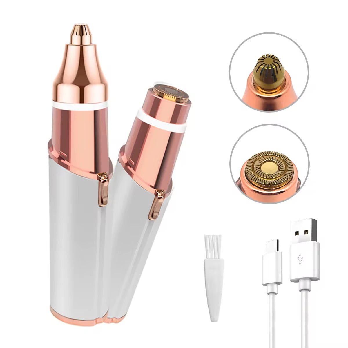 Painless LED Light Eyebrow Hair Removal Tool, Rechargeable Painless Facial Hair Remover, Waterproof Skin-Safe Painless Hair Removal Device