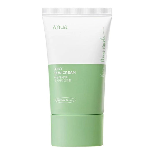 ANUA Airy Sun Cream SPF50+ PA++++ Lightweight Daily UV Protector 50ml