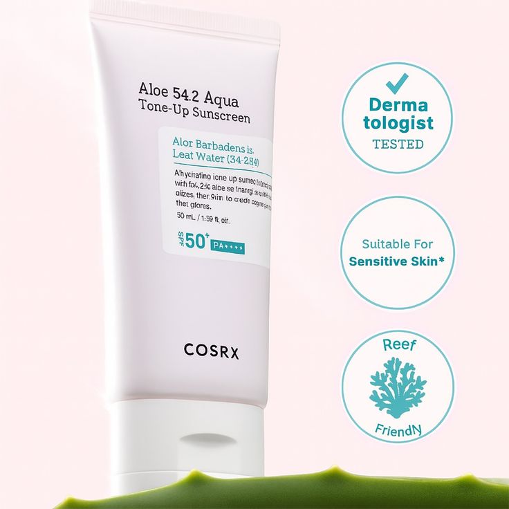 COSRX Aloe 54.2 Aqua Tone-up Sunscreen SPF 50+ PA++++ 50ml