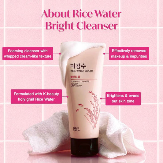 The FaceShop Rice Water Bright Cleansing Foam 150ml